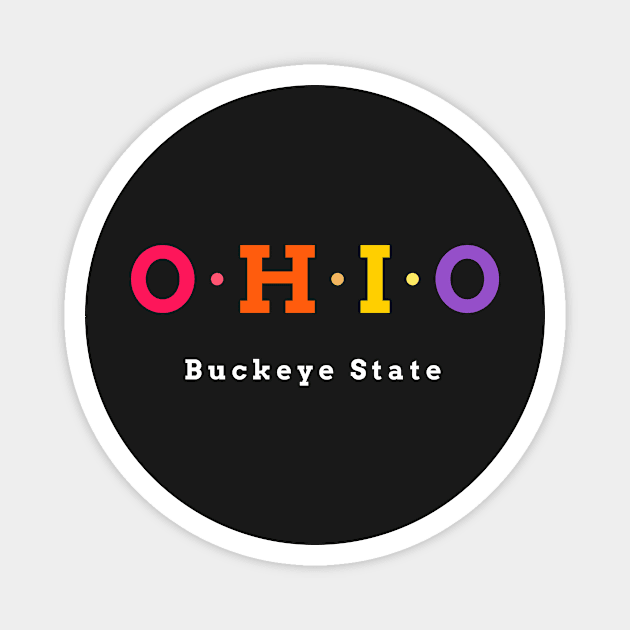 Ohio, USA. Buckeye State. Magnet by Koolstudio